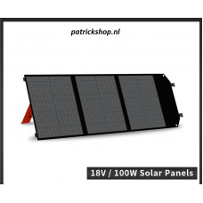 Zonnepaneel opvouwbaar 18V - 100W - Zonnepaneel Power Station, Camper/Boot/Auto - USB - Draagbaar - IP67 - Energie-efficiënt